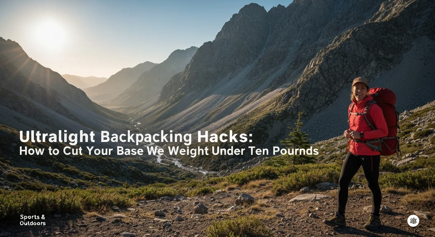 Ultralight Backpacking Hacks: How to Cut Your Base Weight Under Ten Pounds